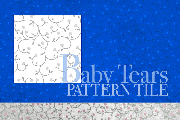 Baby Tears Seamless Pattern Tile preview 4