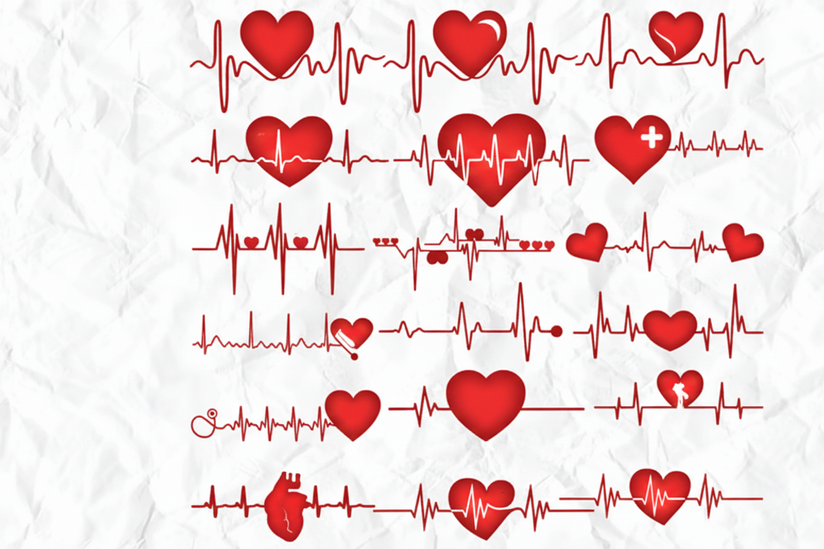 Heartbeat, Heart, Pulse, Love SVG, an Object Graphic by VectorArtPrintableDesign (Photo 2 of 5)