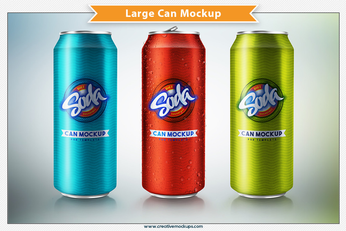 Can Mockup 500 ml, a Product Mockup by Plus Media (Photo 1 of 6)