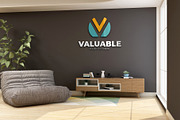 PSD Office Scene Modern Wall Mockup, a Product Mockup by Ayy (Thumbnail 5 of 17)