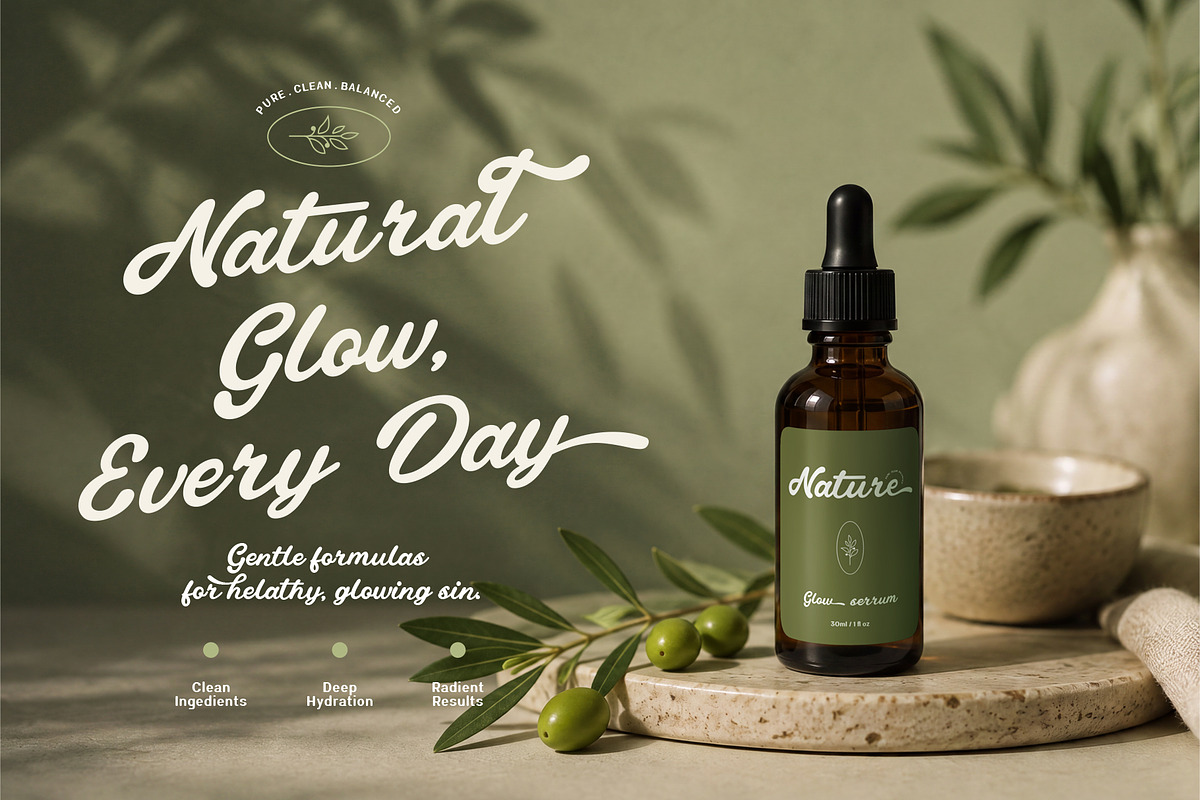 Nabellin – Playful Vintage Font Duo, a Handwritten Font by Nollev (Photo 2 of 13)