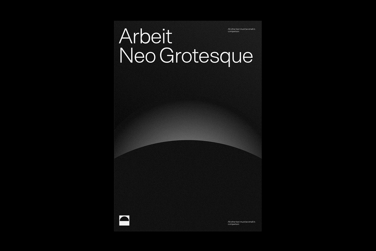 Arbeit - Full Family, a Sans Serif Font by Studio Few (Photo 2 of 7)