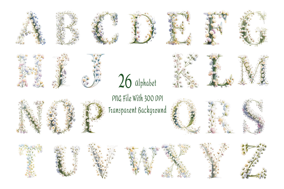 Baby's Breath Watercolor Clipart, a Decorative Illustration by ForhadGFX (Photo 13 of 14)