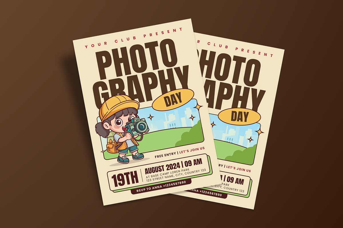 Photography Day Flyer, a Flyer Template by MMPixelCraft (Photo 5 of 5)