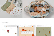 Autumn - seamless pattern & clipart, a Seasonal Illustration by Liiafis (Thumbnail 6 of 13)