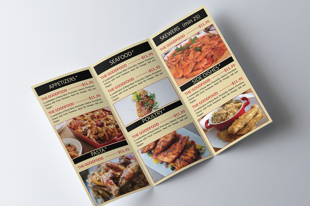 Restaurant Food Menu Trifold, a Brochure Template by AfzaalGraphics (Photo 3 of 4)