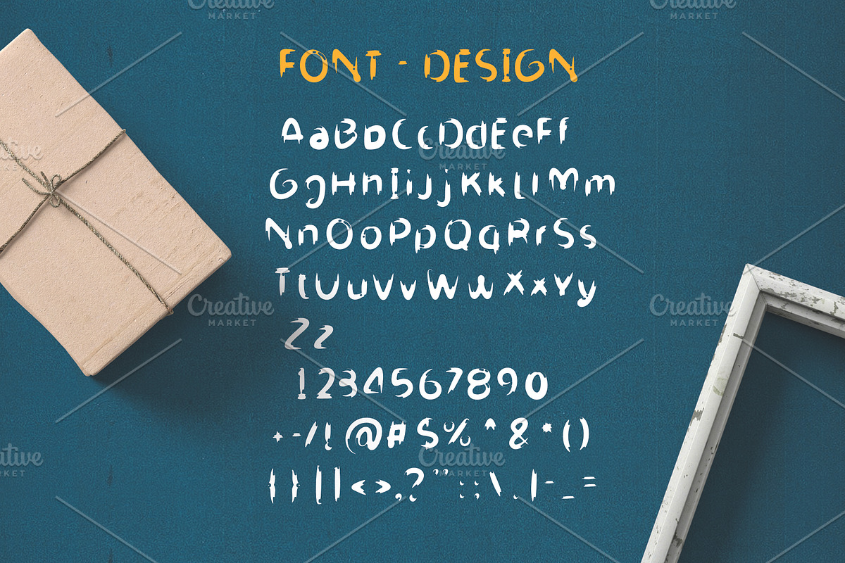 Scratch Rust Font preview 2