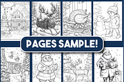 Happy Christmas Coloring Book, an Animal Illustration by Design Home (Thumbnail 3 of 3)