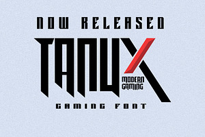 Tanux - Gaming Font, a Symbol Font by ivan_artnivora