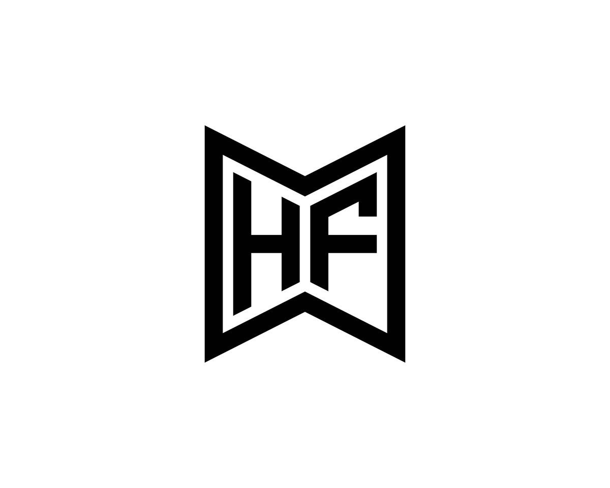 HF logo design vector template, a Branding & Logo Template by xcoolee