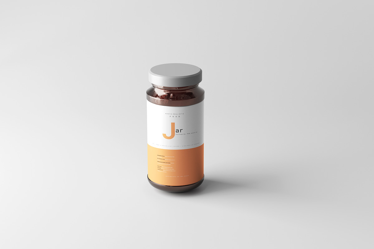 Amber Jar Mockup, a Cups & Container Mockup by pmvch (Photo 5 of 6)