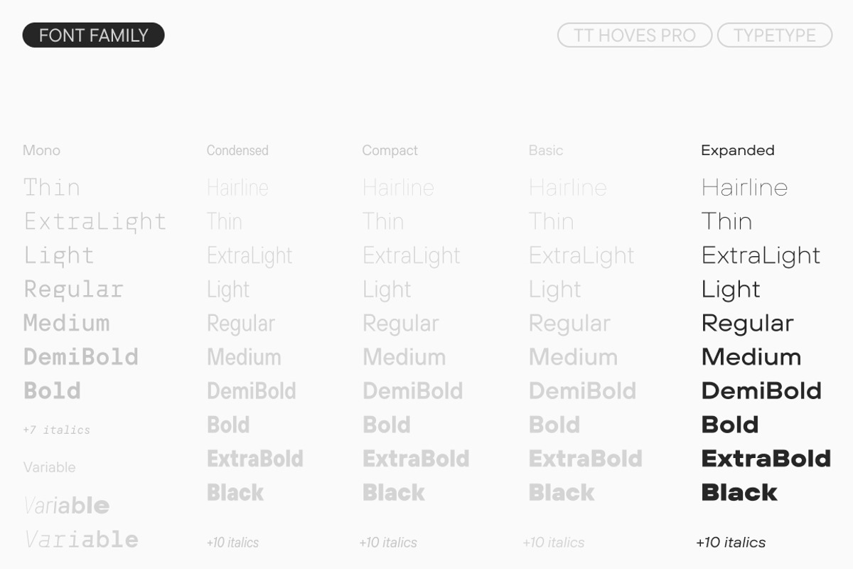 TT Hoves Pro Expanded, a Sans Serif Font by TypeType (Photo 4 of 6)