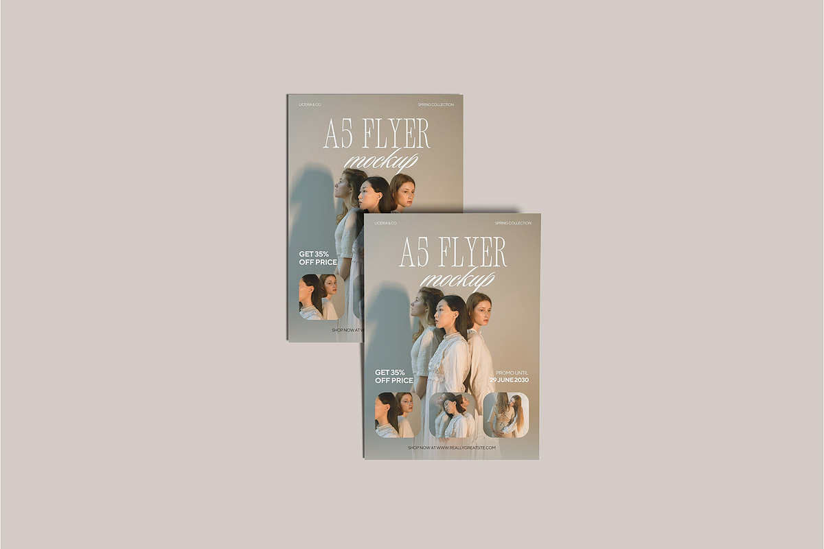 A5 Flyer Mockup, an Advertising Mockup by Bangdastudio (Photo 7 of 8)