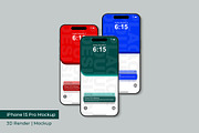 iPhone 15 Pro Mockup | 3D Rendering, an iPhone Mockup by mrfauzi (Thumbnail 15 of 17)
