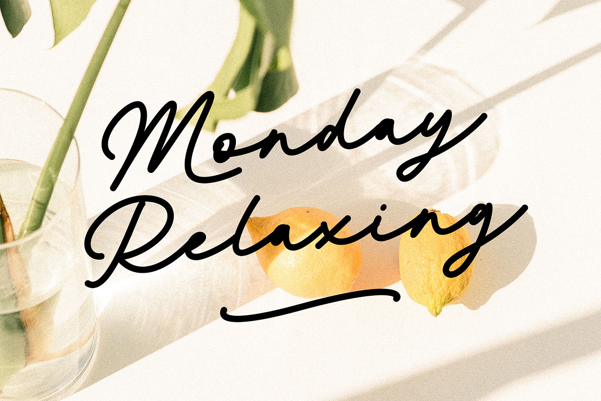 October Shine Monoline Font, a Handwritten Font by RantautypeStudio (Photo 13 of 17)