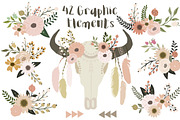 Fall Flowers Tribal Collection, an Object Graphic by Chus Moreno Studio (Thumbnail 2 of 3)