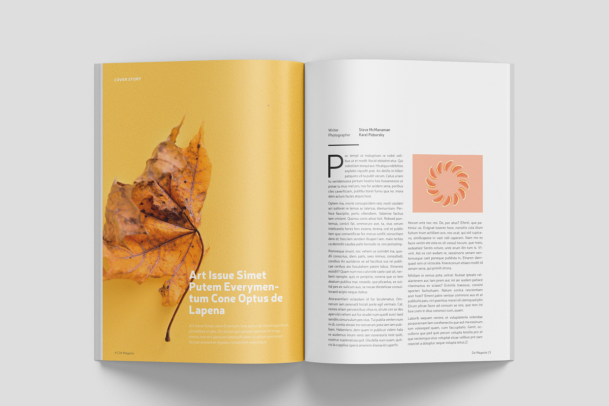 Simple Magazine Template, a Magazine Template by Bookrak Graphic Design (Photo 3 of 17)