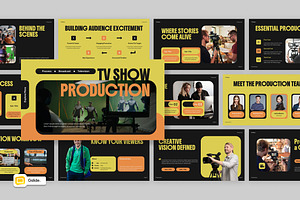 TV Show Production Google Slides, a Presentation Template by Loin Studio