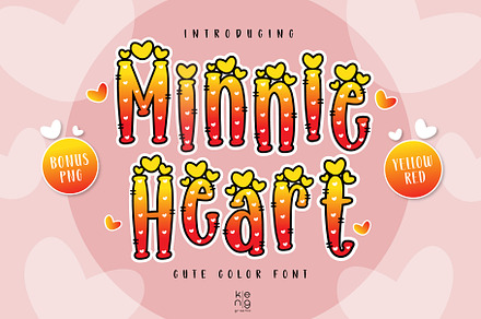 Minnie Heart Y-R font