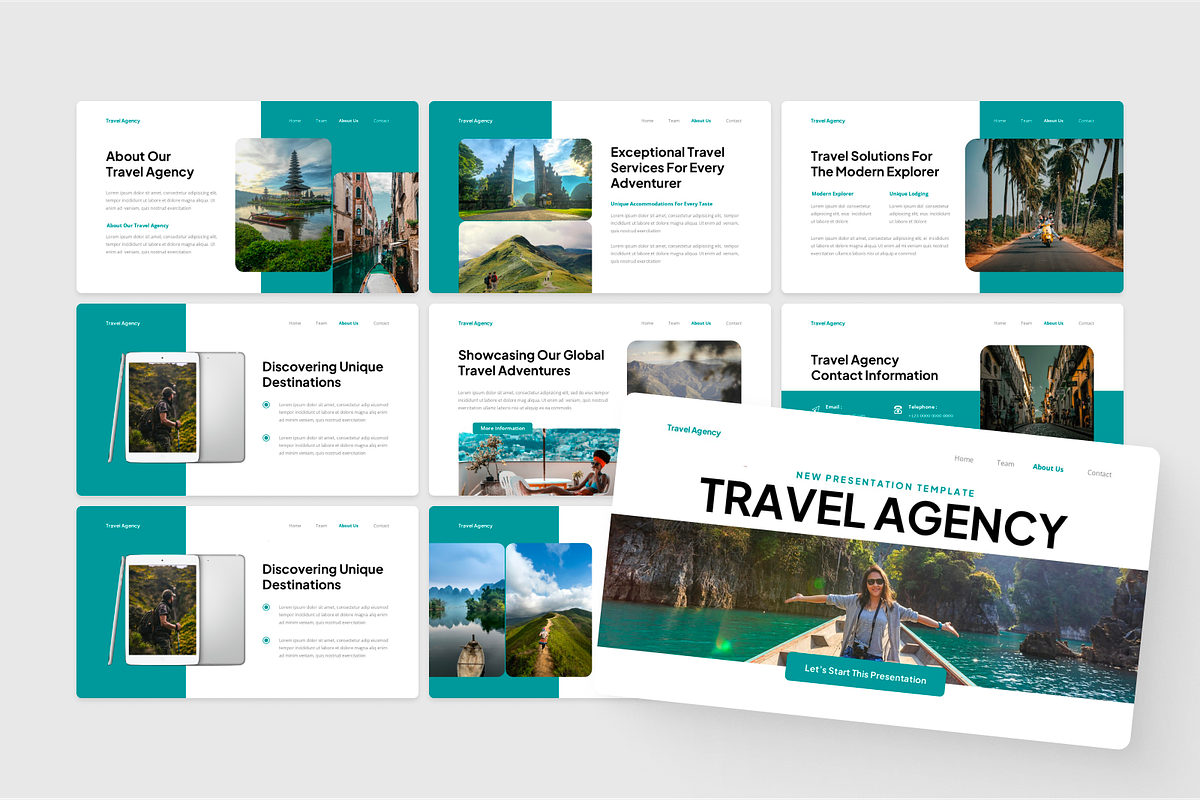 Travel Agency Powerpoint, a Presentation Template by SquidPixey (Photo 4 of 6)