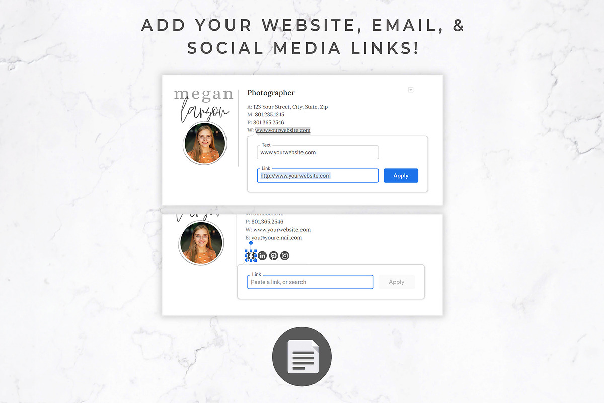 Gmail Signature & Digital Biz Card, an Email Template by Thirty One Palms Studio (Photo 10 of 11)