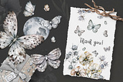 Watercolor butterflies Romantic set, an Animal Illustration by Ann Art Houze (Thumbnail 8 of 8)