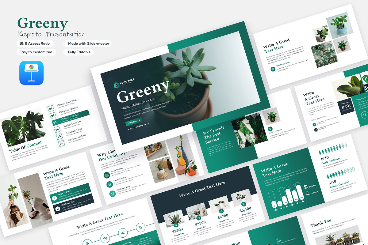 Greeny Keynote Presentation Template