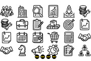 Business Strategy Icon Set, an Illustration by designvectx (Thumbnail 3 of 3)