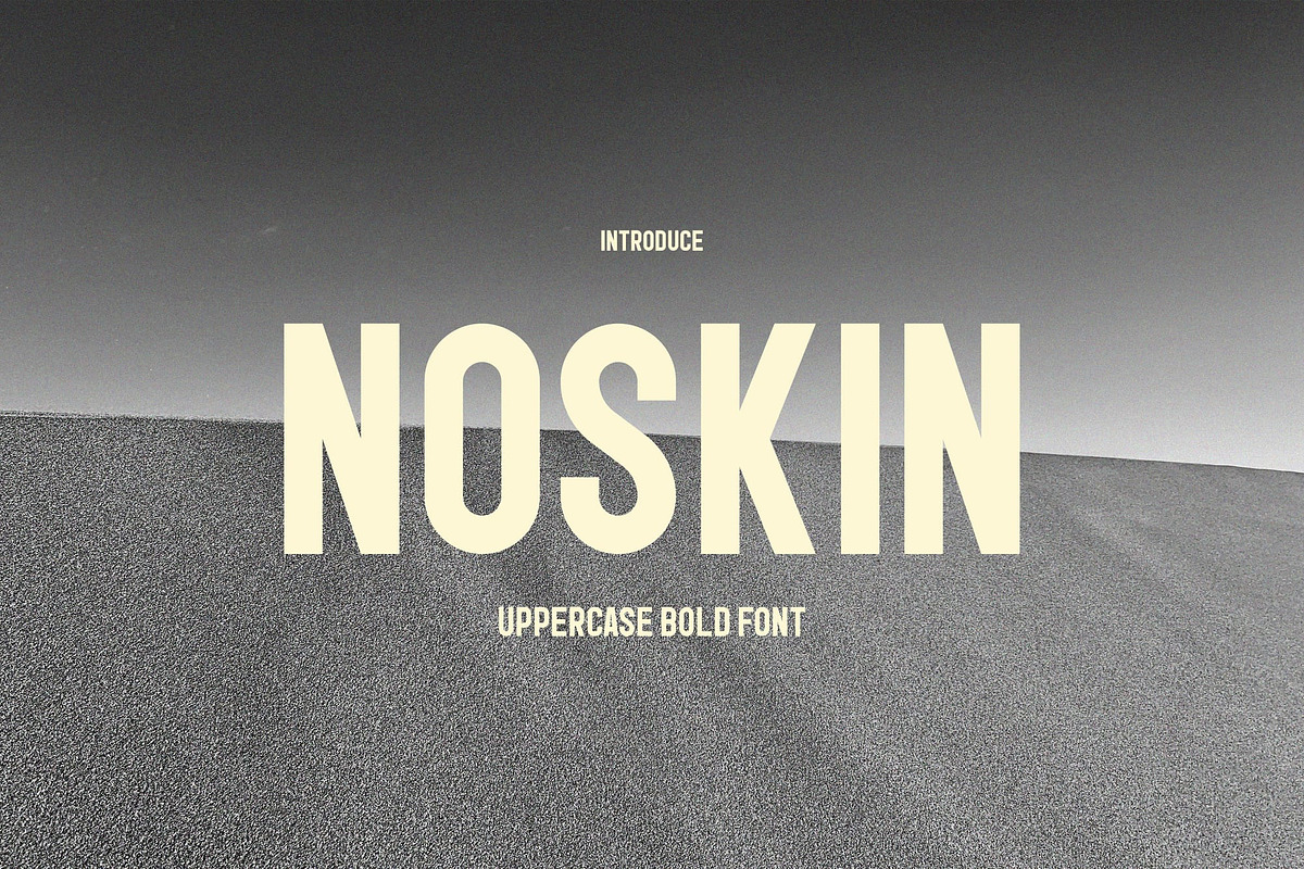 Noskin, a Sans Serif Font by Lemockup (Photo 1 of 9)