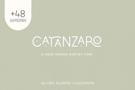 Catanzaro Ligature Display Font, a Sans Serif Font by Emma Webb Studio