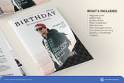Custom Birthday Magazine Template, a Magazine Template by KloudCanvas (Thumbnail 4 of 6)