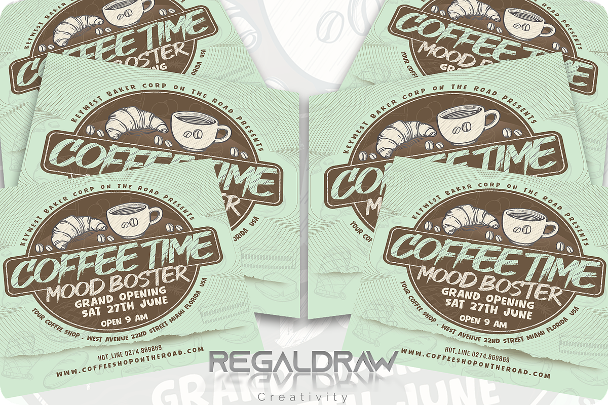 Coffee Time Flyer, a Flyer Template by regalDRAW (Photo 4 of 4)