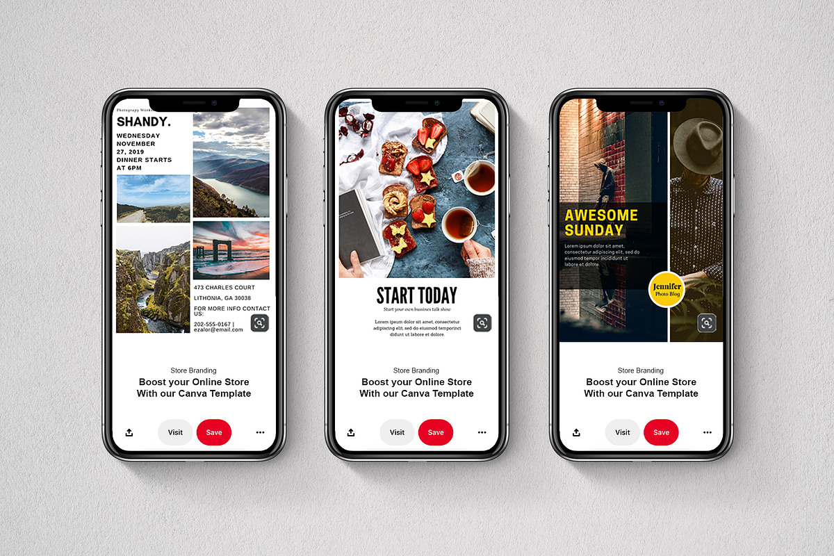 Agenda Pinterest, a Social Media Template by Analogi Studio