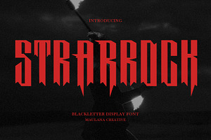 Strarrock Blackletter Display Font