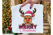 Merry Christmas Holiday reindeer PNG, an Illustration by Libby Wishes (Thumbnail 1 of 8)