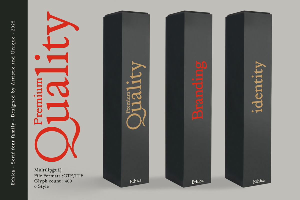 Ethica - Serif font family, a Serif Font by Artistic & Unique (Photo 15 of 15)
