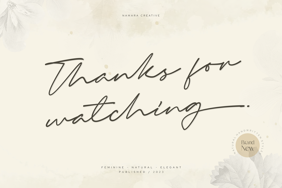 Bright Starla - Handwritten Script, a Script Font by Namara Creative Studio (Photo 12 of 13)