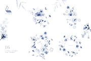 Gwinnett | Indigo | Botanical set, a Decorative Illustration by Karma (Thumbnail 9 of 16)