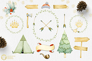 Lumberjack II Watercolor Collection, an Illustration by Watercolor Nomads (Thumbnail 4 of 6)