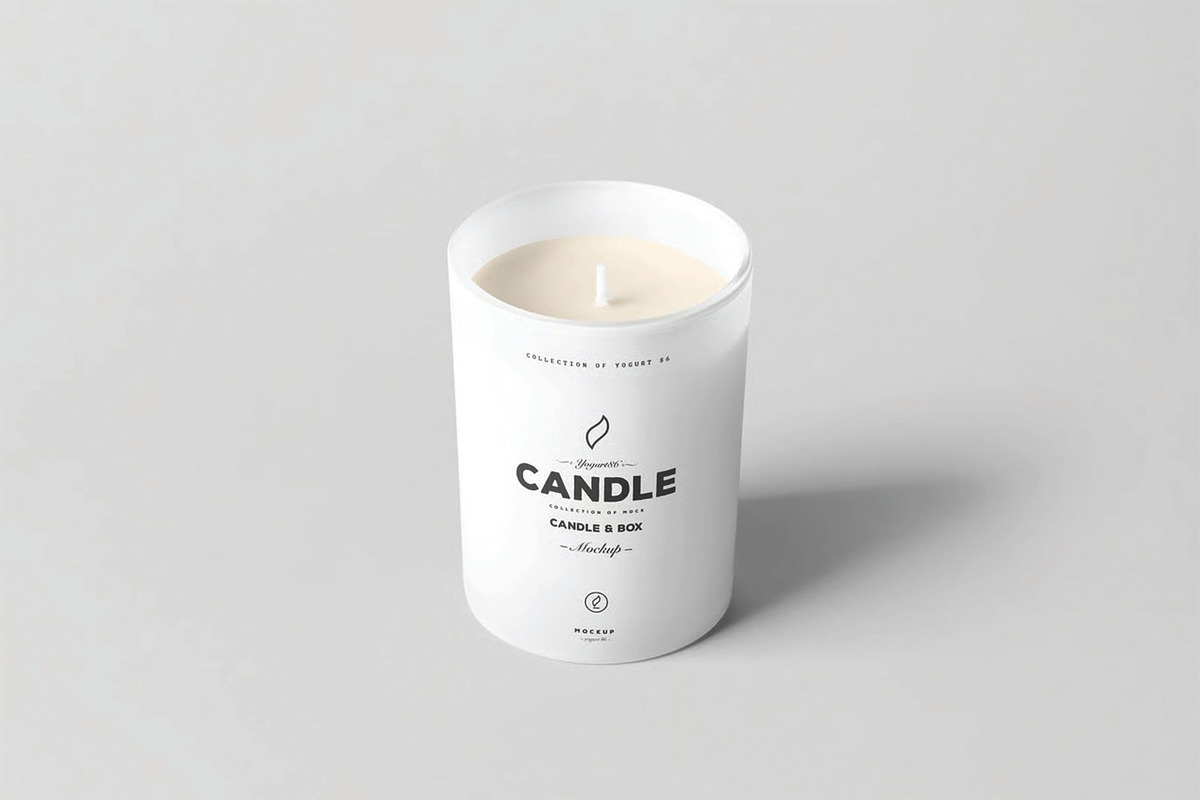 Scented Candle Glass Jar Mockup, an Advertising Mockup by DesignRushMarket (Photo 2 of 2)