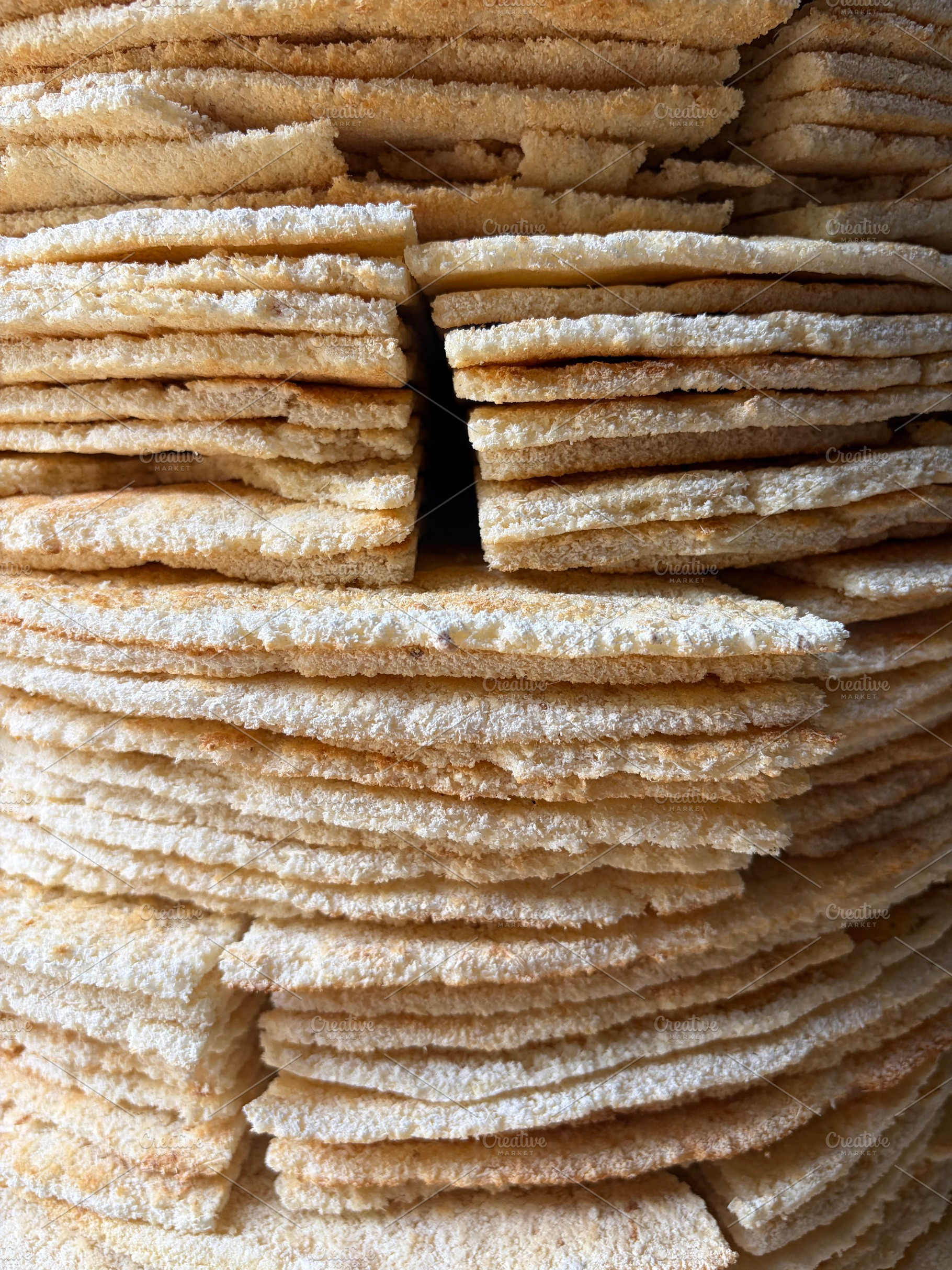 Casabe Sliced And Stacked, a Food & Drink Photo by Color FFF