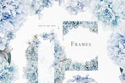Dusty Blue Watercolor Flower Graphic, an Illustration by May • SHO (Thumbnail 11 of 16)