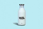Milk - Bottle mockup, a Packaging Mockup by Makestudio (Thumbnail 1 of 10)