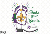 Shake Your Bootie PNG Mardi Gras PNG, an Illustration by Black Bird Studio (Thumbnail 1 of 3)