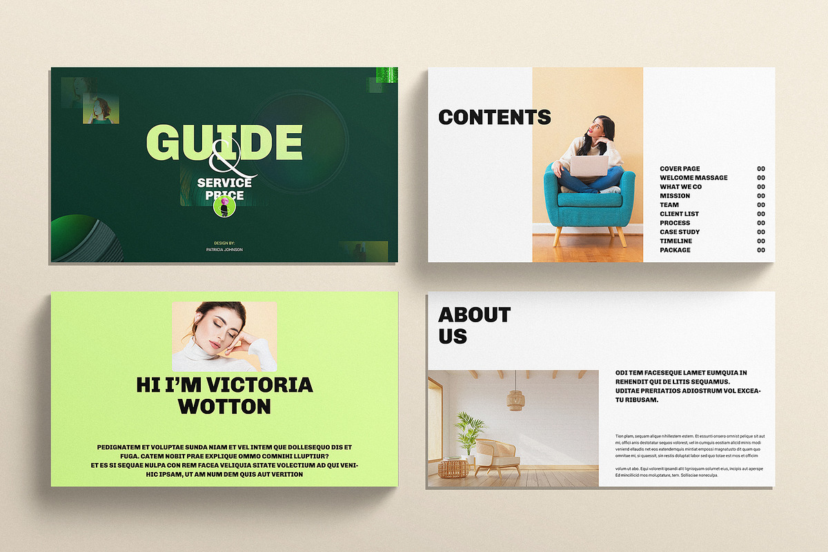 Services Guide Presentation Template, a Presentation Template by E-Type (Photo 2 of 6)