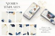 Deep blue watercolor backgrounds, a Texture Graphic by Yuliya Derbisheva (Thumbnail 12 of 14)