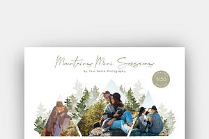 Mountains Mini Session Template