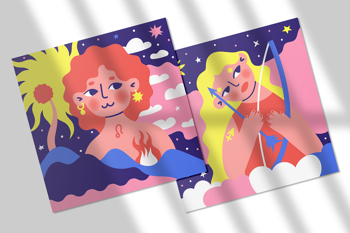 Star soul. Zodiac illustration set, a Person Illustration by Oliana Moroz (Photo 7 of 21)