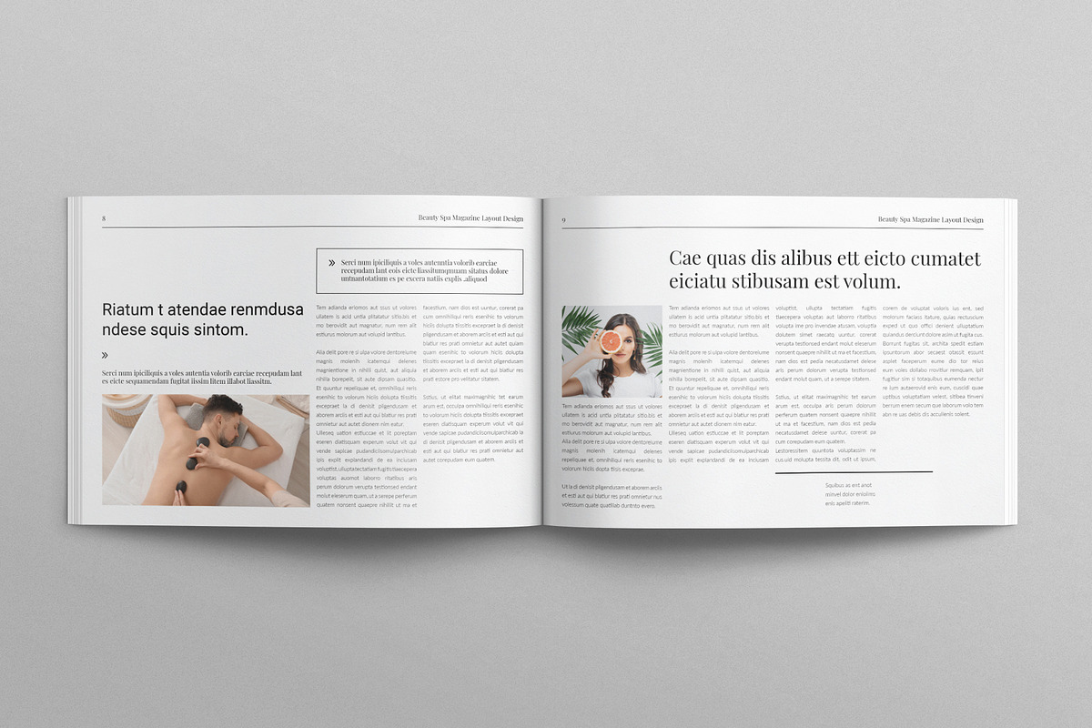 Digital Beauty Spa Magazine Design, a Magazine Template by TemplatesForest (Photo 5 of 10)