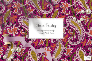 Olivia Paisley Pattern & Motifs